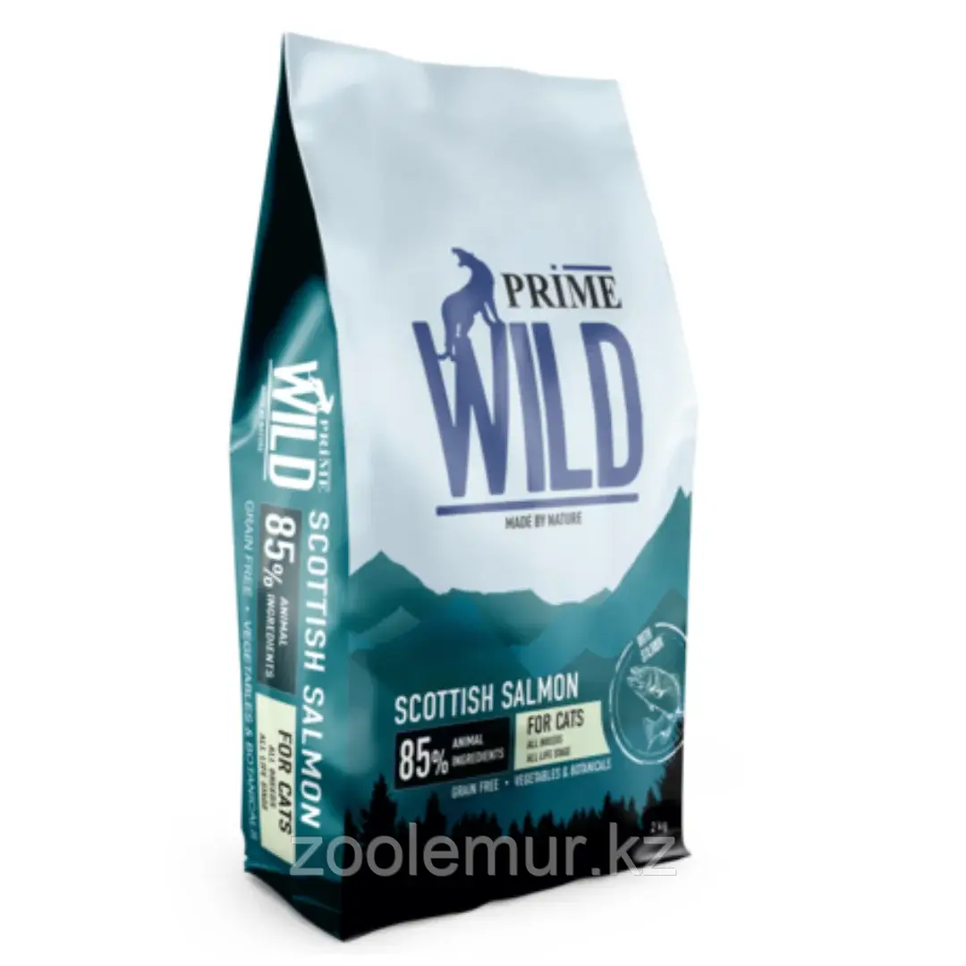 PRIME WILD GF FREE RANGE Сухой корм для котят и кошек, лосось 2