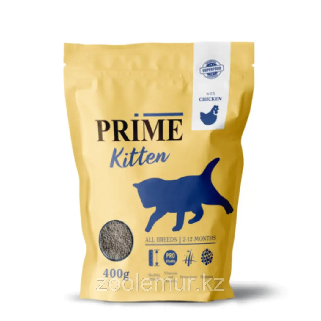 PRIME KITTEN Сухой корм для котят, с курицей, 2 кг 0.5