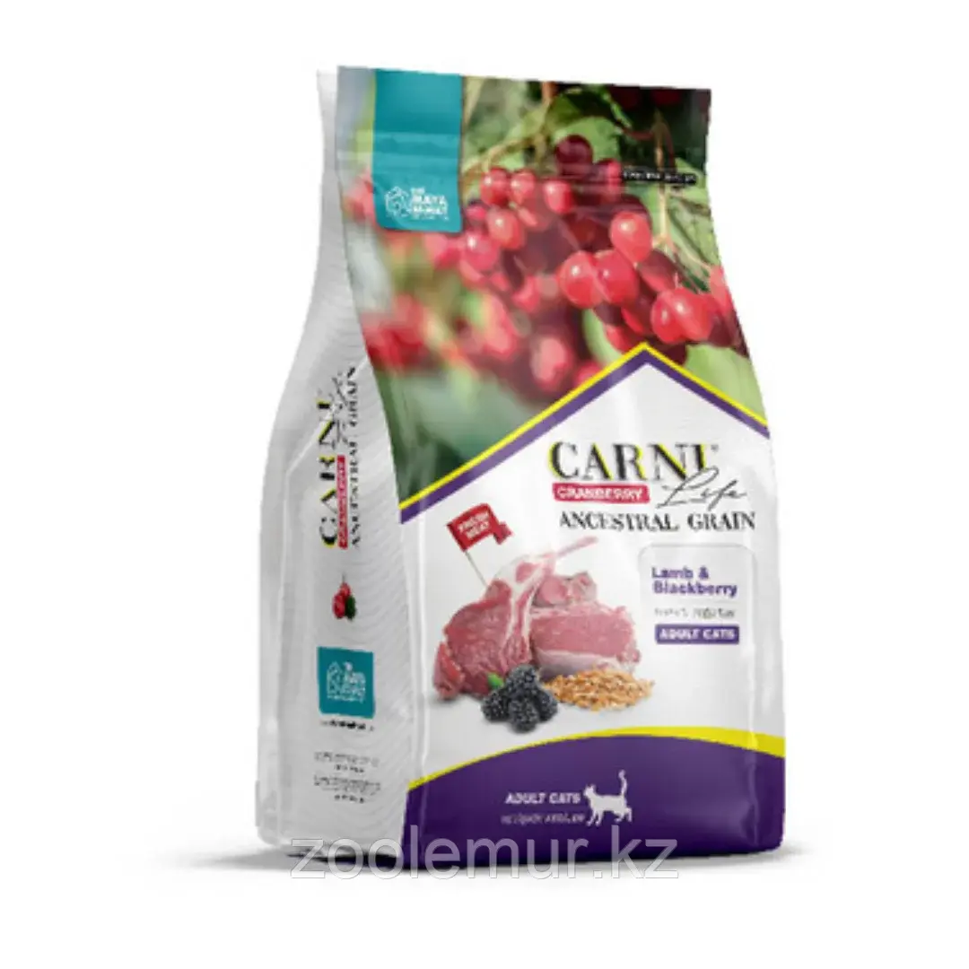 CARNI LIFE Adult Корм для кошек с ягненком, с ежевикой и клюквой 400