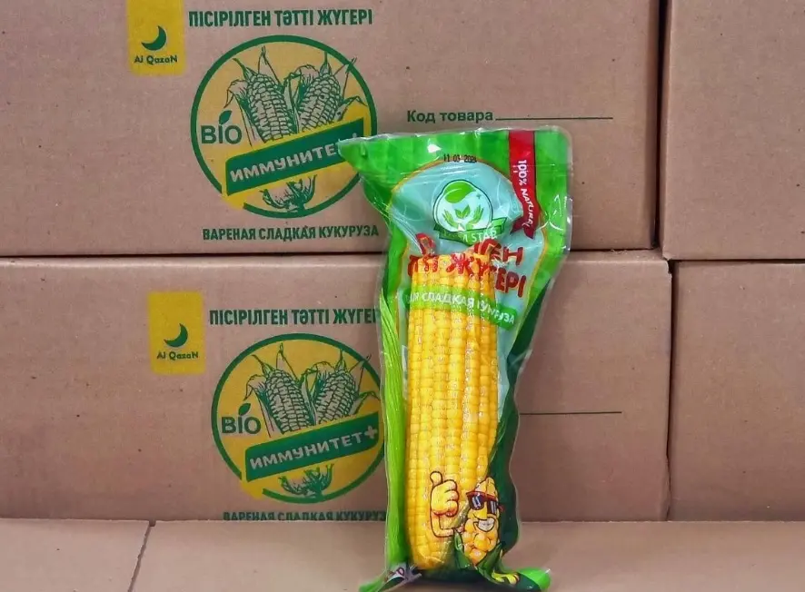 Варёная сладкая кукуруза в вакуумной упаковке — оптовые поставки по 14 областям Казахстана и в страны СНГ!