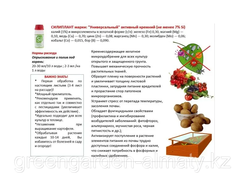 Силиплант (стимулятор роста и фотосинтеза) Нэст М, 100мл