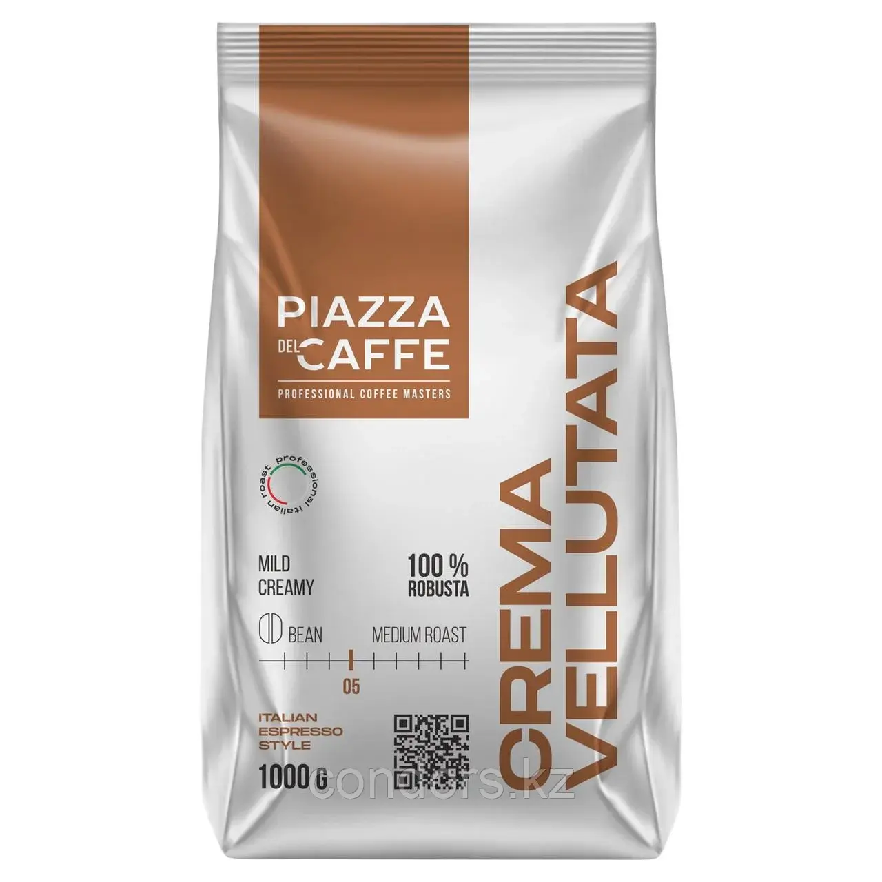 Кофе в зернах PIAZZA DEL CAFFE "Crema Vellutata" 1 кг, 1367-06 Код: 1367-06