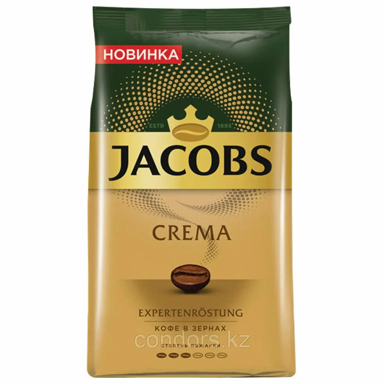 Кофе в зернах JACOBS "Crema" 1 кг, 8051592 Код: 8051592