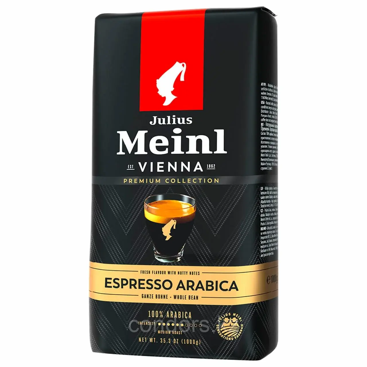 Кофе в зернах JULIUS MEINL "Espresso Arabica Premium Collection" 1 кг, арабика 100%, ИТАЛИЯ, 89532 Код: 89532