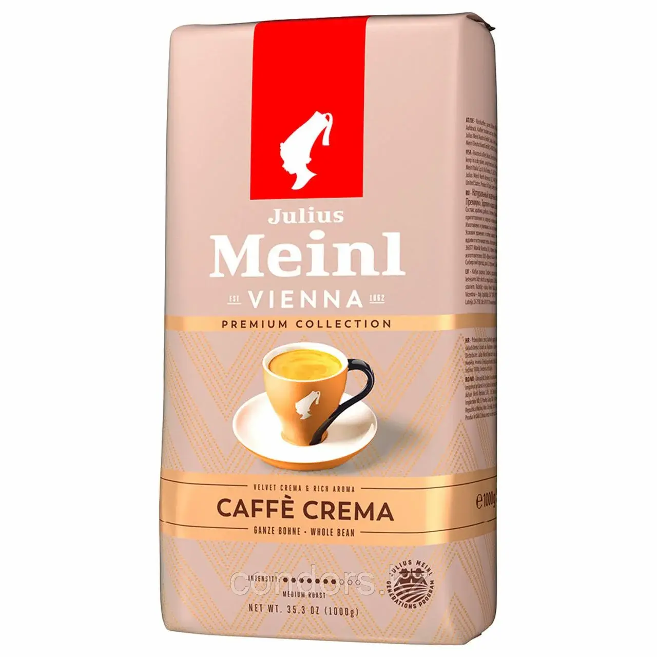 Кофе в зернах JULIUS MEINL "Caffe Crema Premium Collection" 1 кг, ИТАЛИЯ, 89533 Код: 89533