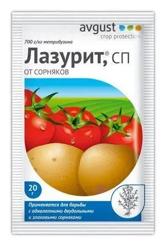 Лазурит 20 гр от сорняков на картофеле