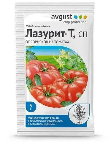 Лазурит Т 5 гр от сорняков на томатах