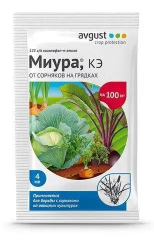 Миура от сорняка на овощах 4мл амп. Август