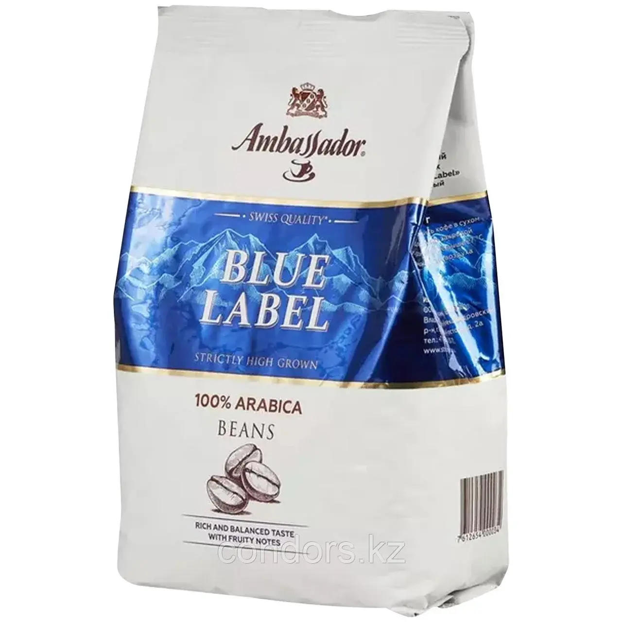 Кофе в зернах AMBASSADOR "Blue Label" 1 кг, арабика 100%, ШФ000025903 Код: ШФ000025903