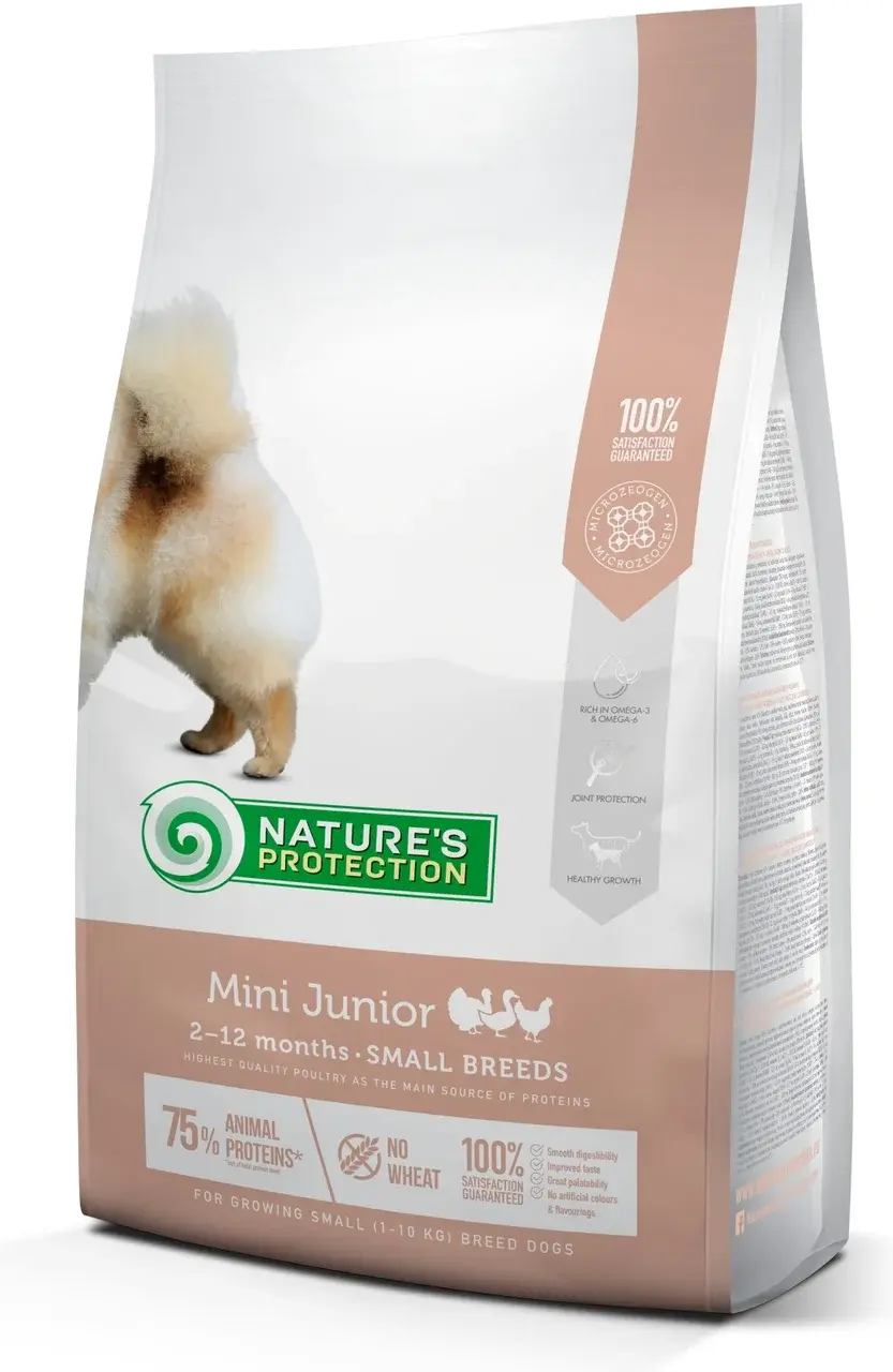 Корм для собак Nature's Protection Mini Junior, 7.5 кг