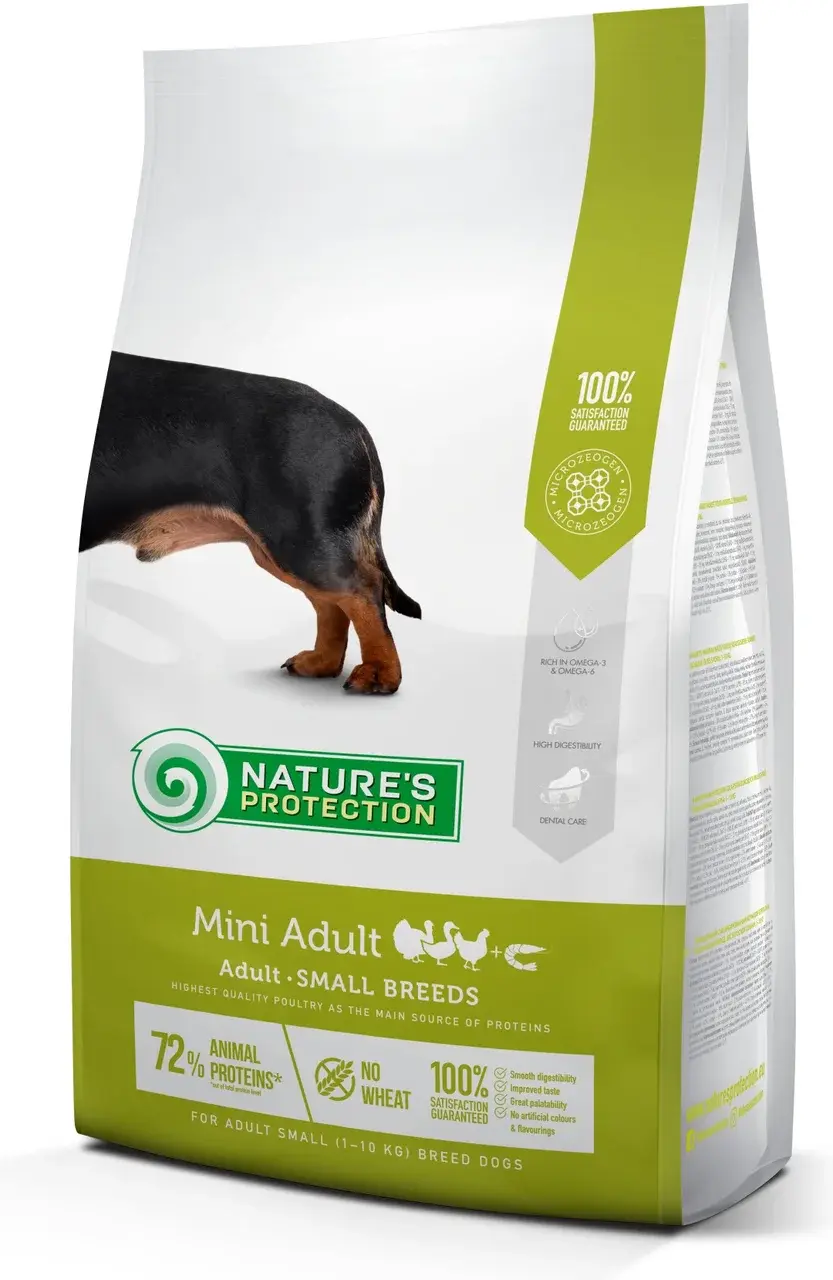 Корм для собак Nature's Protection Mini Adult Poultry with krill, 2 кг