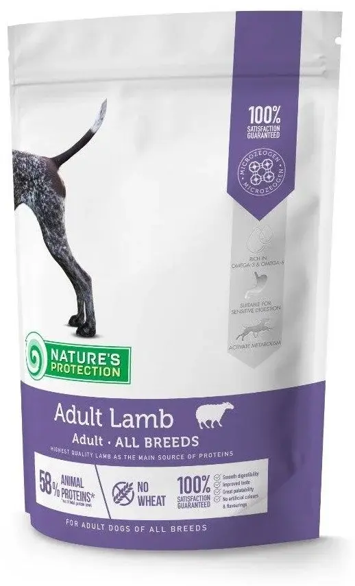 Корм для собак Nature's Protection Adult All Breeds Lamb, 0.5 кг