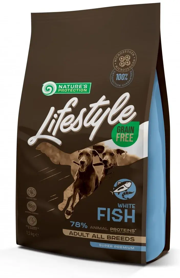 Корм для собак Nature's Protection Lifestyle Grain Free Рыба, 1.5 кг