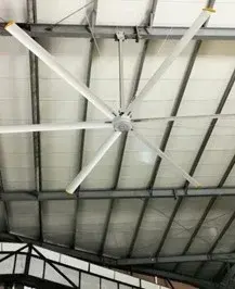 Горизонтальный вентиляторы с двигателем на постоянных магнитах Код: HVLS