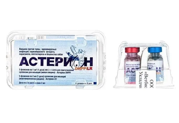 Вакцина для собак Астерион DHPPi/RL (уп.5 доз) Код: 113842 Под заказ.
