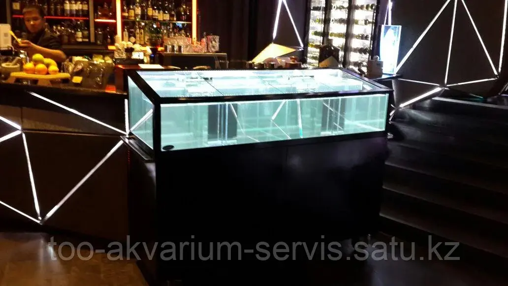 Изготовление витрин для торговли живой рыбой и морепродуктами в Казахстане
