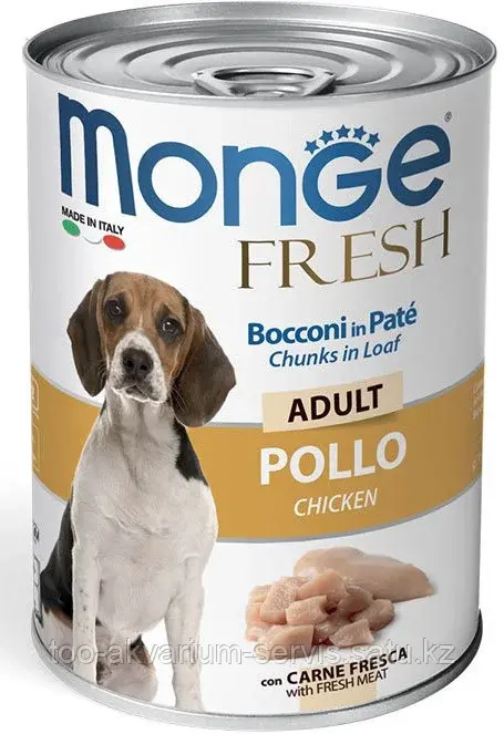 MONGE DOG FRESH CHUNKS IN LOAF КОНСЕРВЫ ДЛЯ СОБАК (МЯСНОЙ РУЛЕТ) Код: 14472