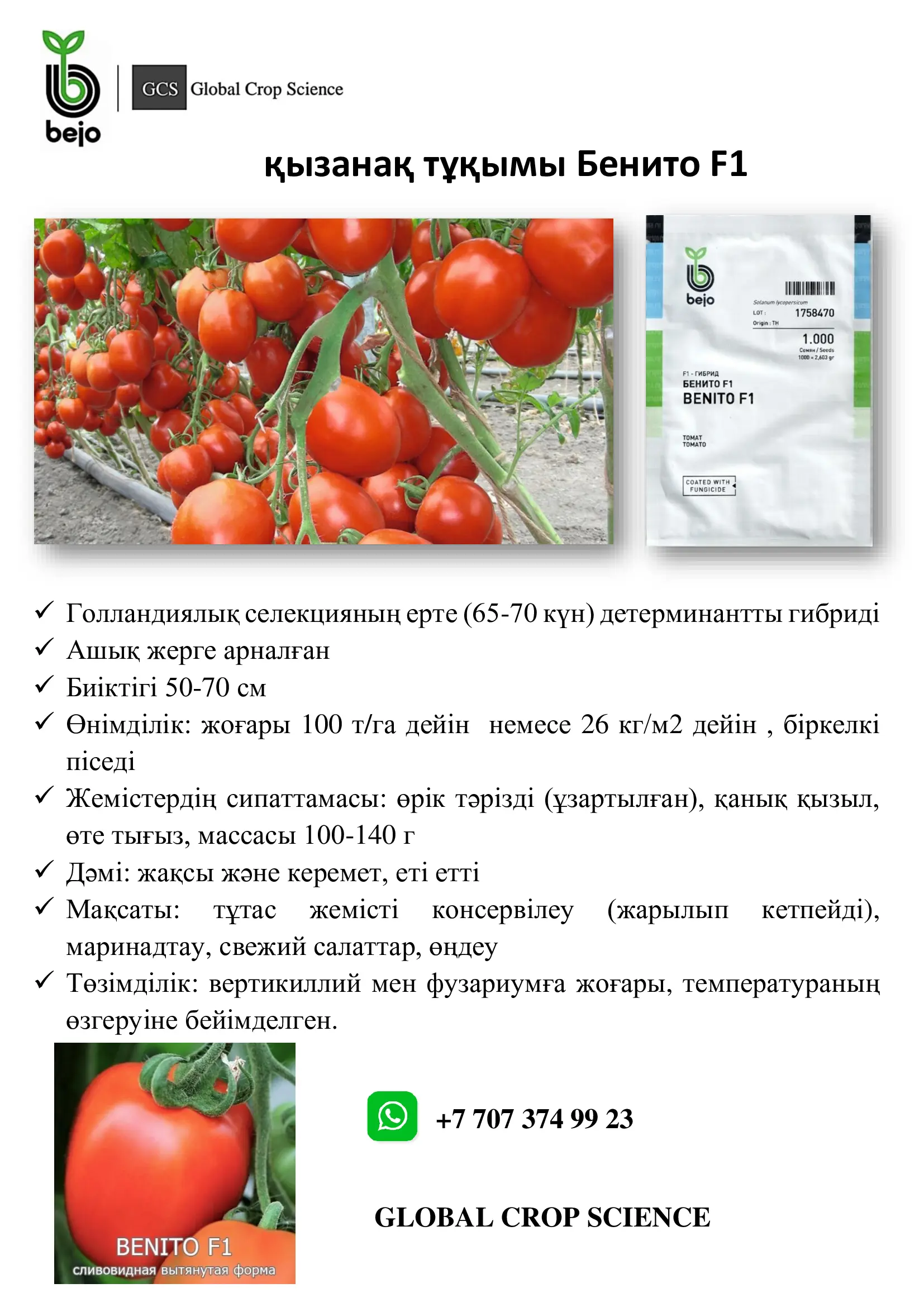 Томат "БЕНИТО F1"