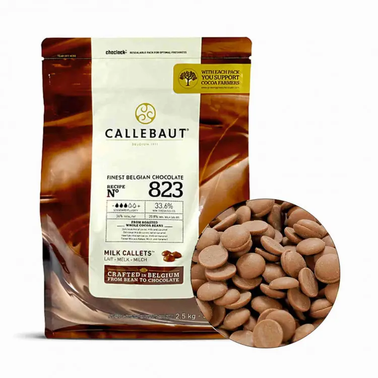 Шоколад молочный Callebaut Select(нат.ваниль,какао 33,6%) 2,5 кг