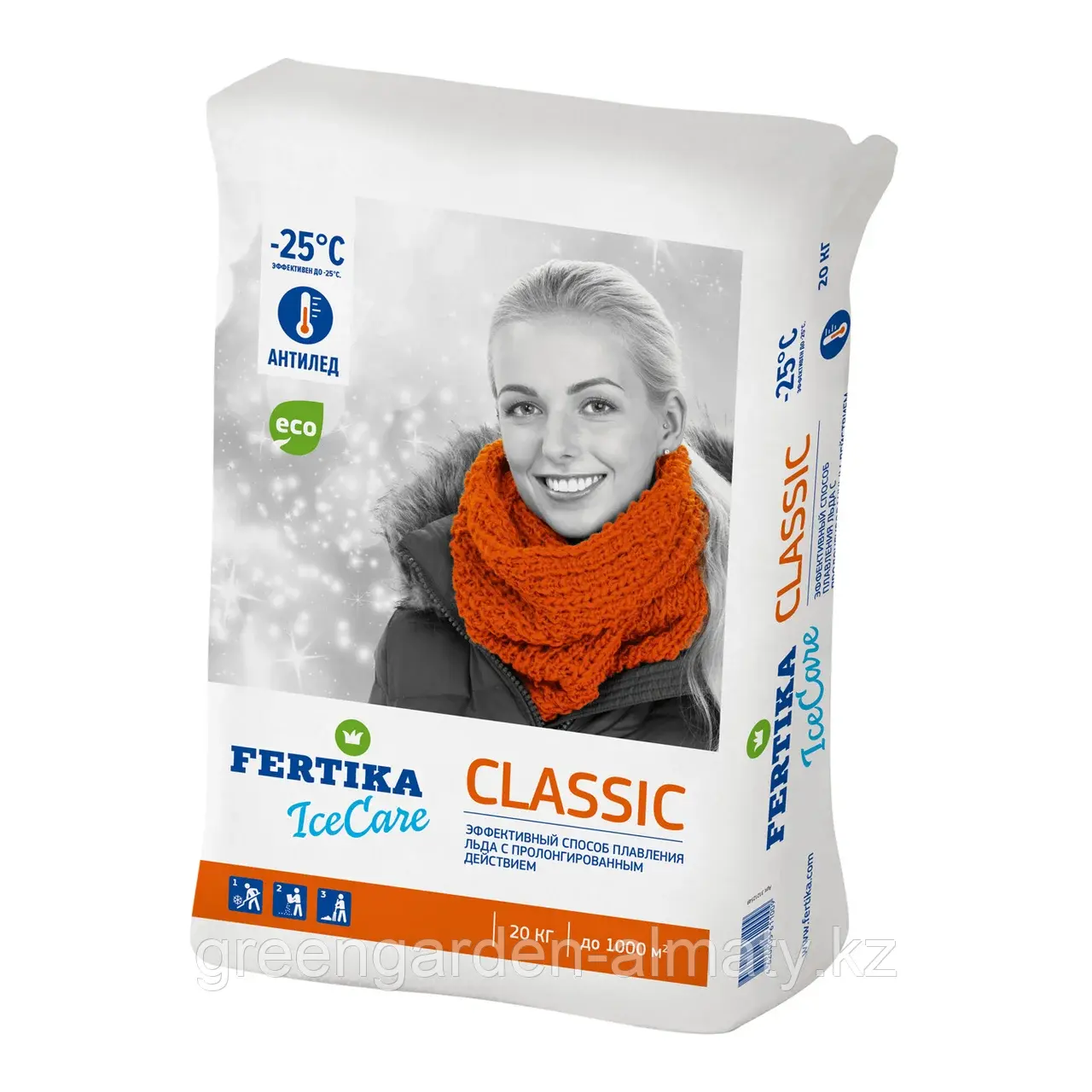 ФЕРТИКА Противогололёдный реагент IceCare Classic(-25°C) 20кг