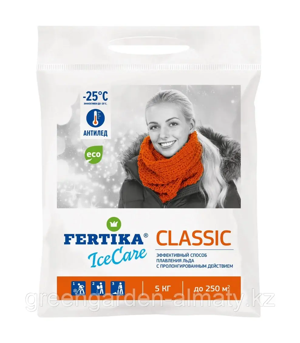 ФЕРТИКА Противогололёдный реагент IceCare Classic(-25°C) 10кг