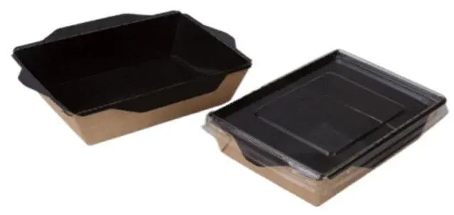 Упаковка картонная с пластиковой крышкой OSQ OpSalad 400/500/800/900/1000/12000 чер Код: OCQ 400/500/800/900/черн